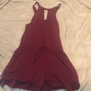 American Eagle Burgundy/ dark red romper